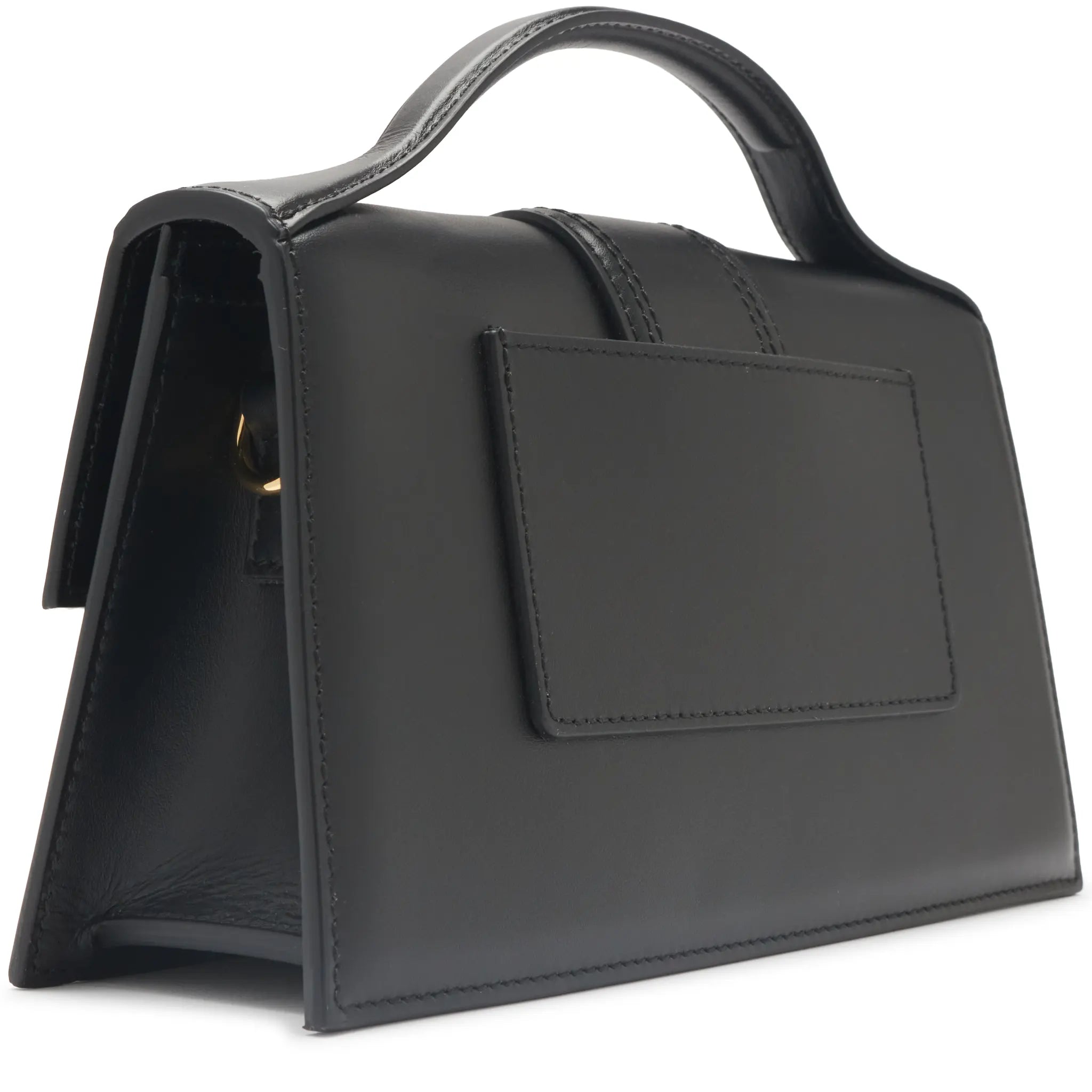 Front Side View of Preloved - Jacquemus Large Bambino Black Crossbody Bag 213BA07-213 300990
